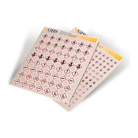 Top Tape And Label INCOM GHS1299 GHS Variety Pack Pictogram Label, 1" Diameter, 1,820/Pad GHS¬†1299.00